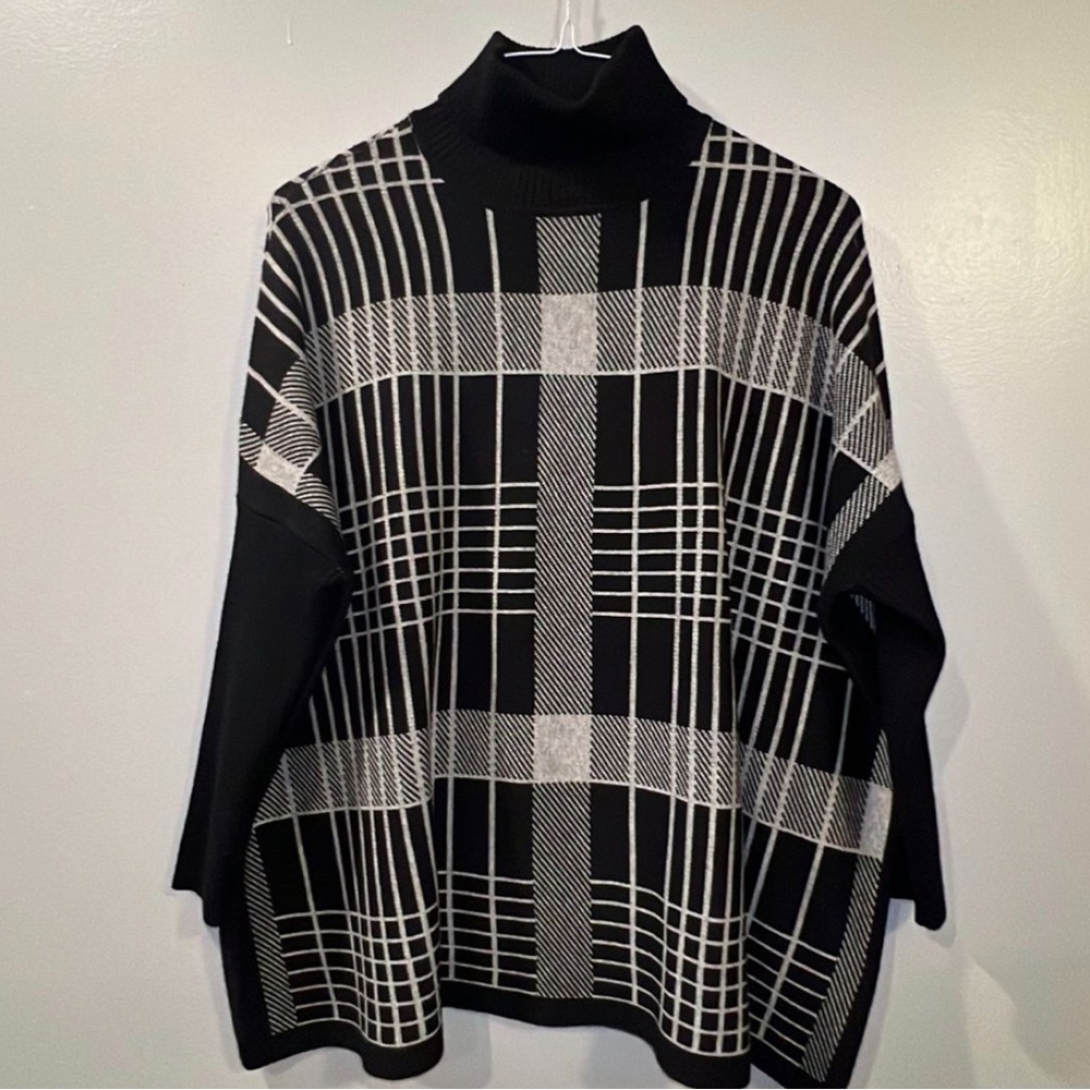 Black and white sweater
